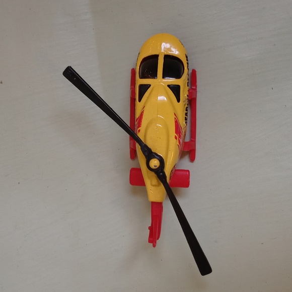 Kids Hot Wheels vintage Mattel Inc 1989 Search + Rescue Unit 4 helicopter 🚁 - Picture 5 of 10